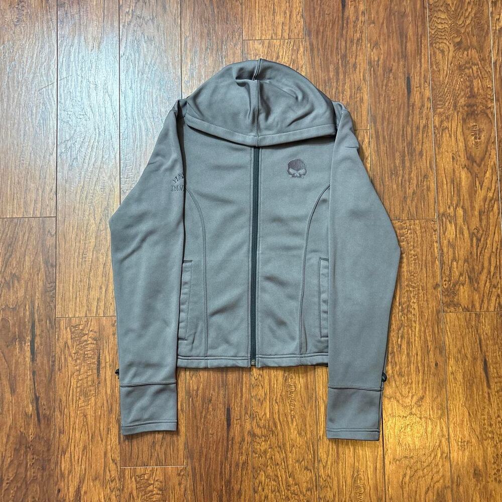 Y2k 2000's Harley Davidson Reflective Women's Motorcycle Jacket
